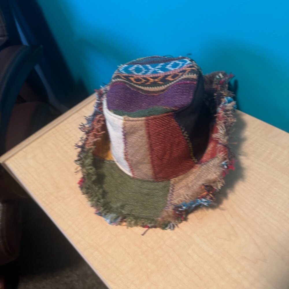 Multicolor Patchwork Bucket Hat